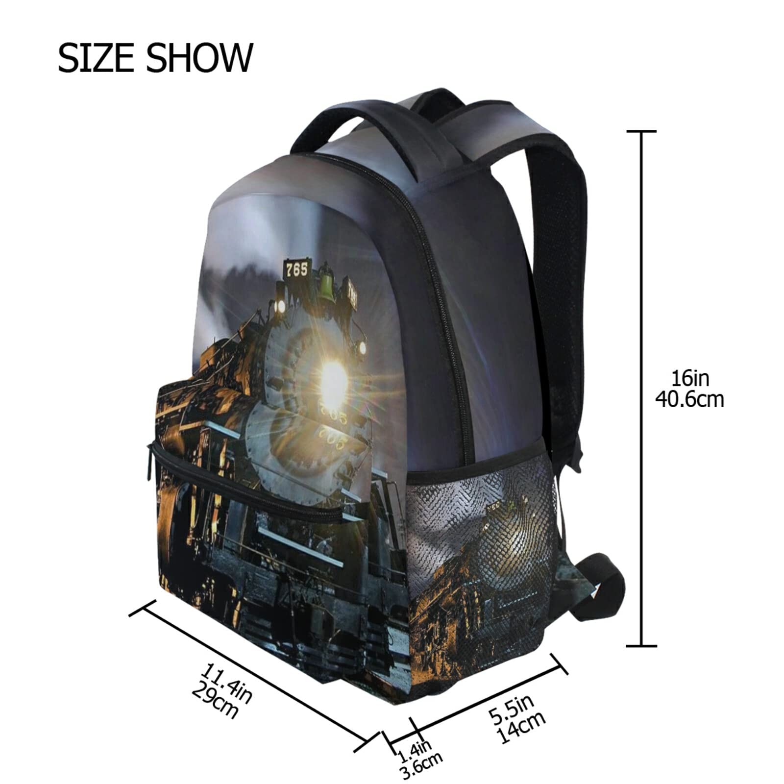 Kid Vintage Locomotive Train Backpack for Boys,Train Backpack Student College…