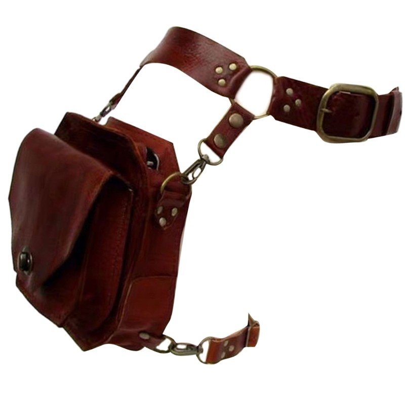 Steampunk Drop Leg Thigh Bag For Men Women, Medieval Waist Bag Leg Bag