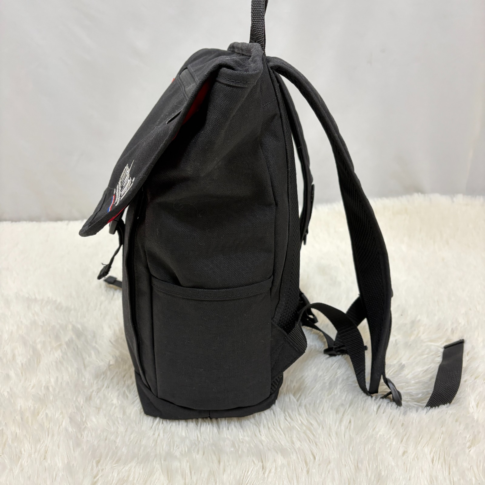 Manhattan Portage Backpack Black Cordura Nylon NYC Flap Rucksack From Japan