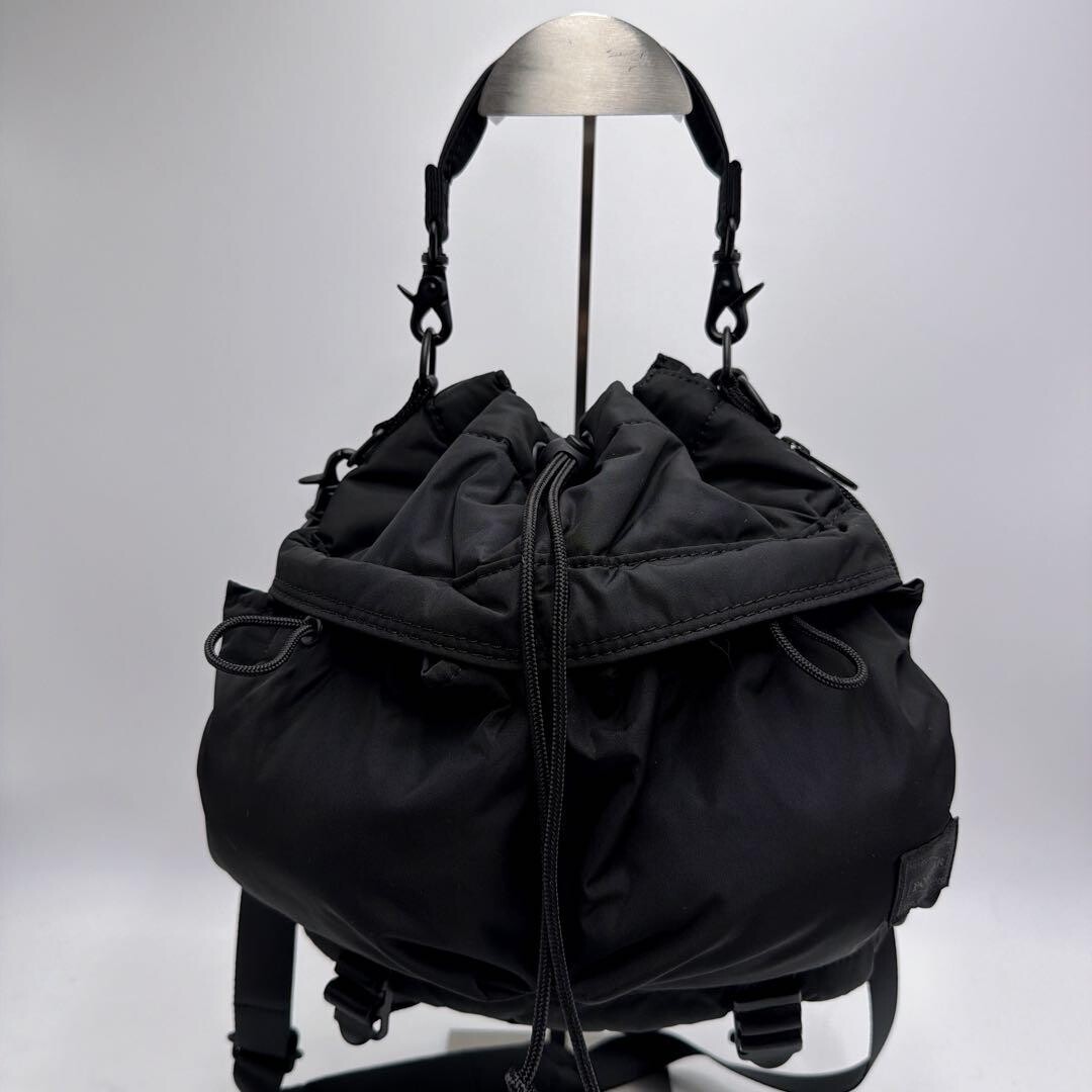 PORTER Shoulder bag SENSES High density nylon Black Authentic From Japan