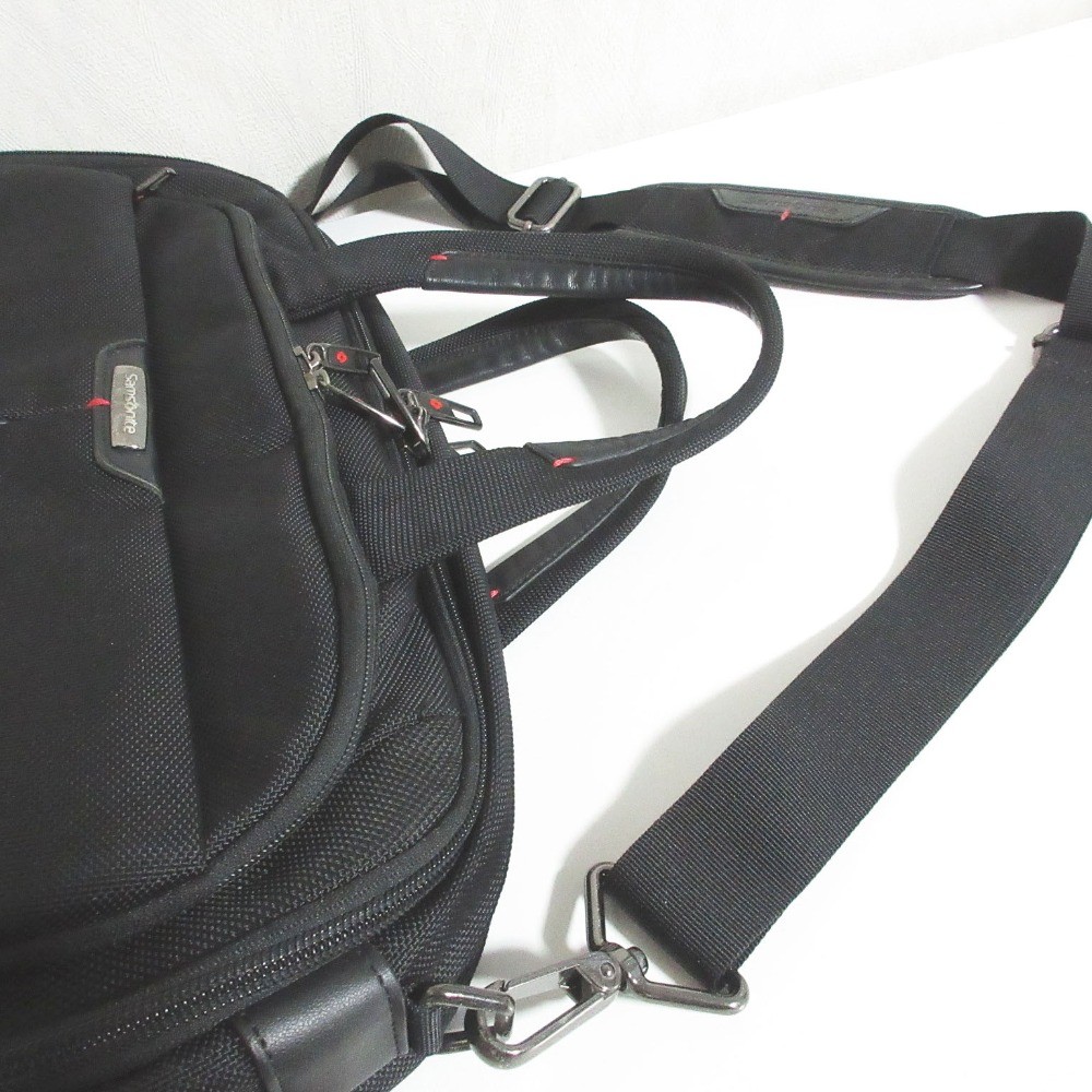 Samsonite Business Bag Shoulder with Strap, Black mens USED