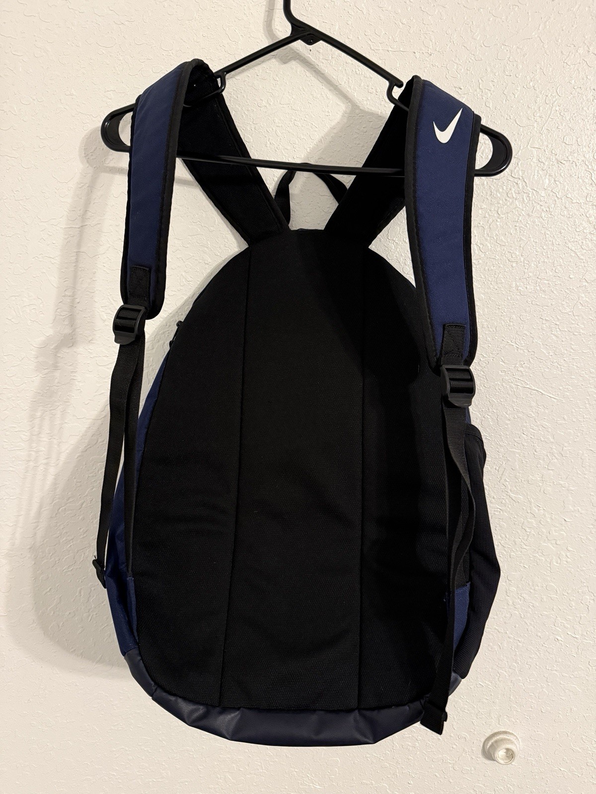 Nike Academy Team Excelsior Navy Blue Blk Backpack Sports Vented Bottle Pockets