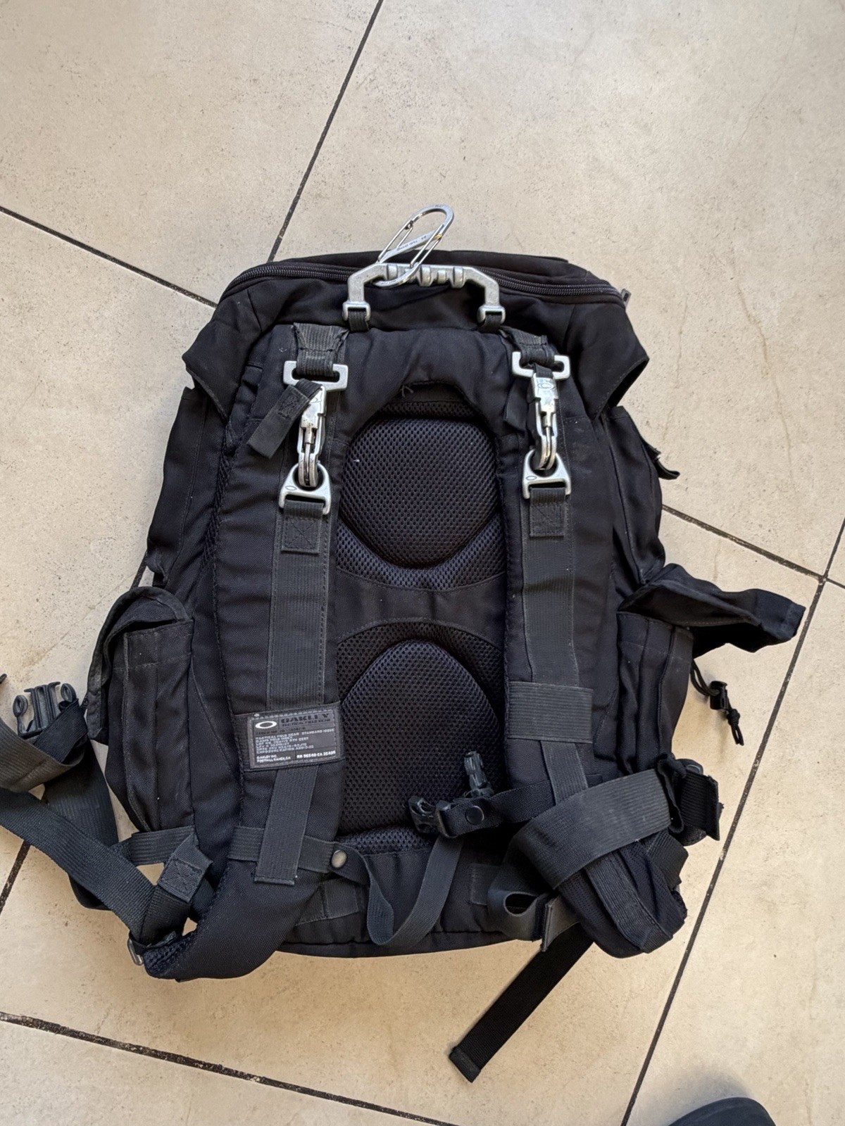 VERY RARE! Oakley AP Mechanism Backpack Black Vintage Tactical Field Gear