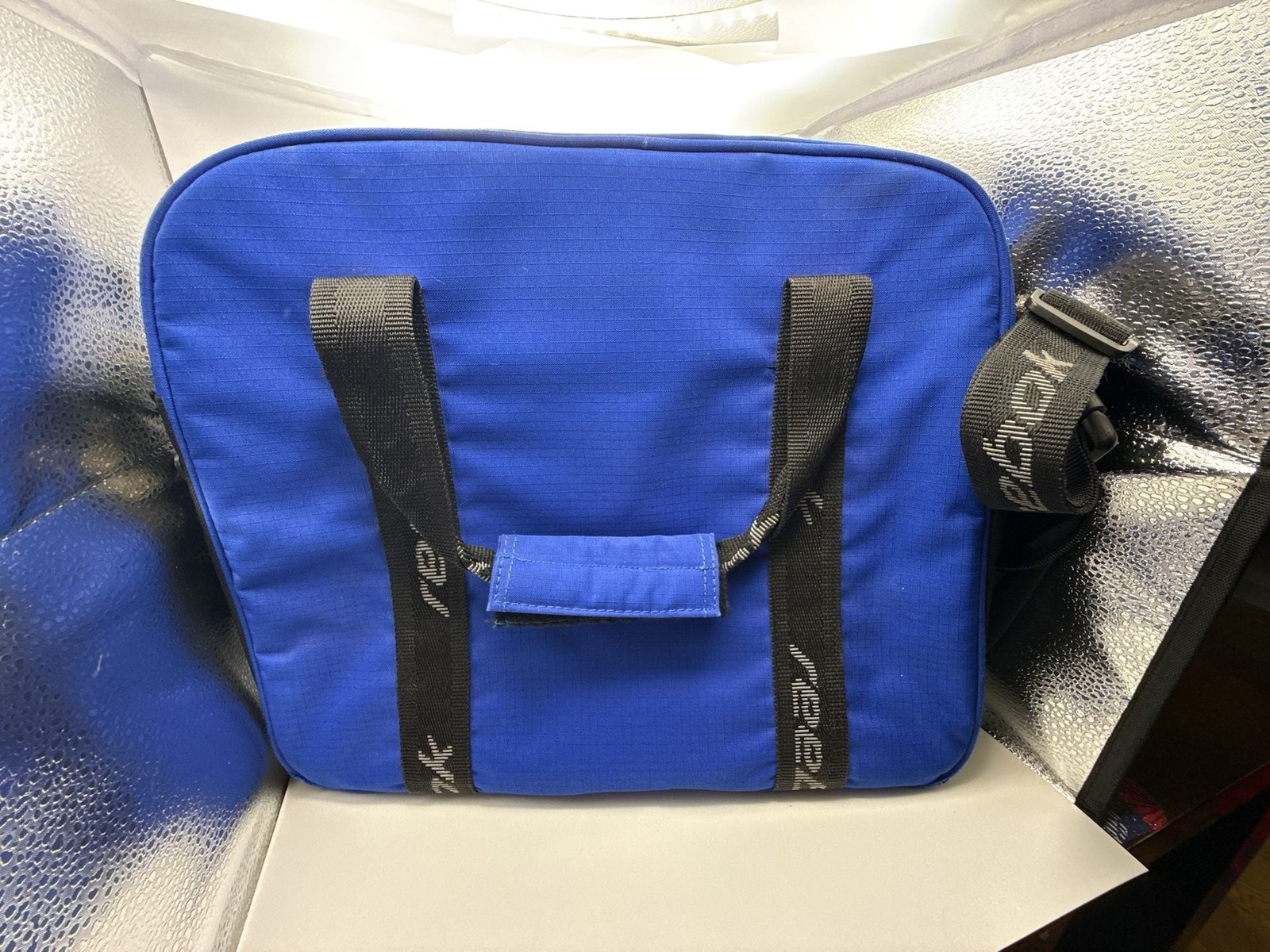 Reebok Royal Blue and Black Laptop Messenger Bag with Carry Handles