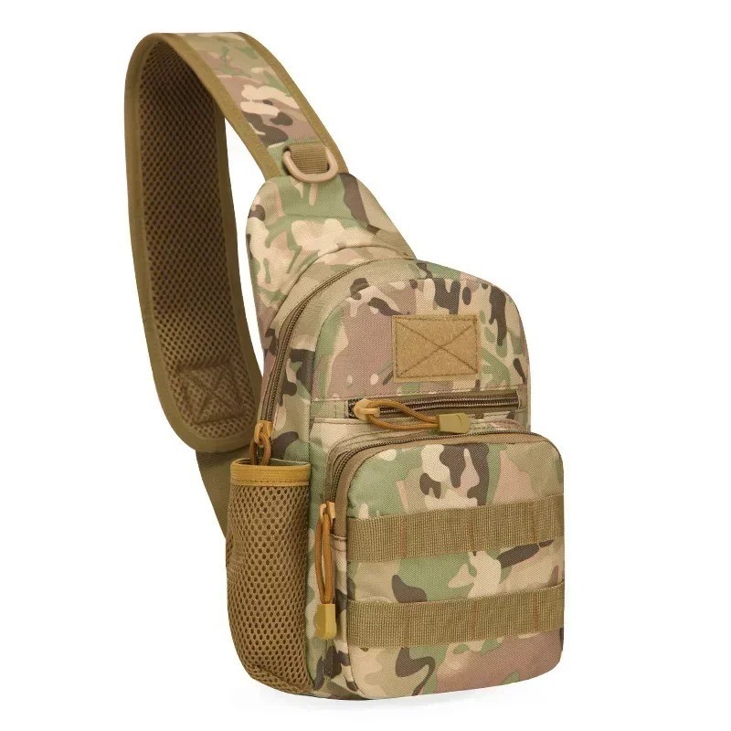 Men Outdoor Tactical Backpack Shoulder Sling Bag Chest Pack Sport Travel Hiking