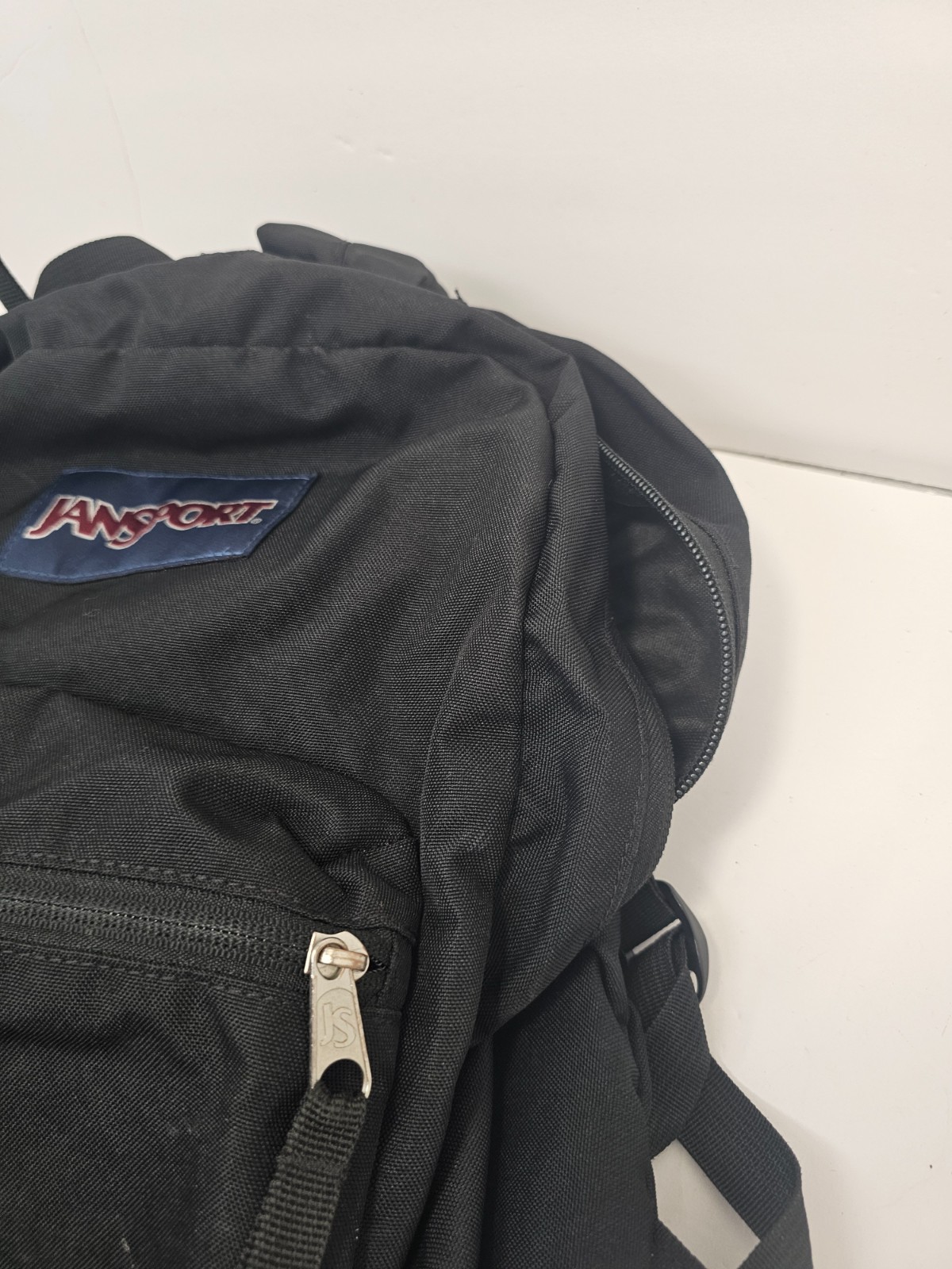 JanSport Cross Town Backpack Black JS0A47LW Water Bottle Pocket Bookbag