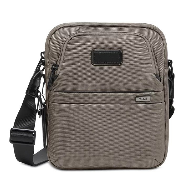 🎒 NEW TUMI Alpha Medium Crossbody Grey Alloy FXT Ballistic Nylon Travel Men’s