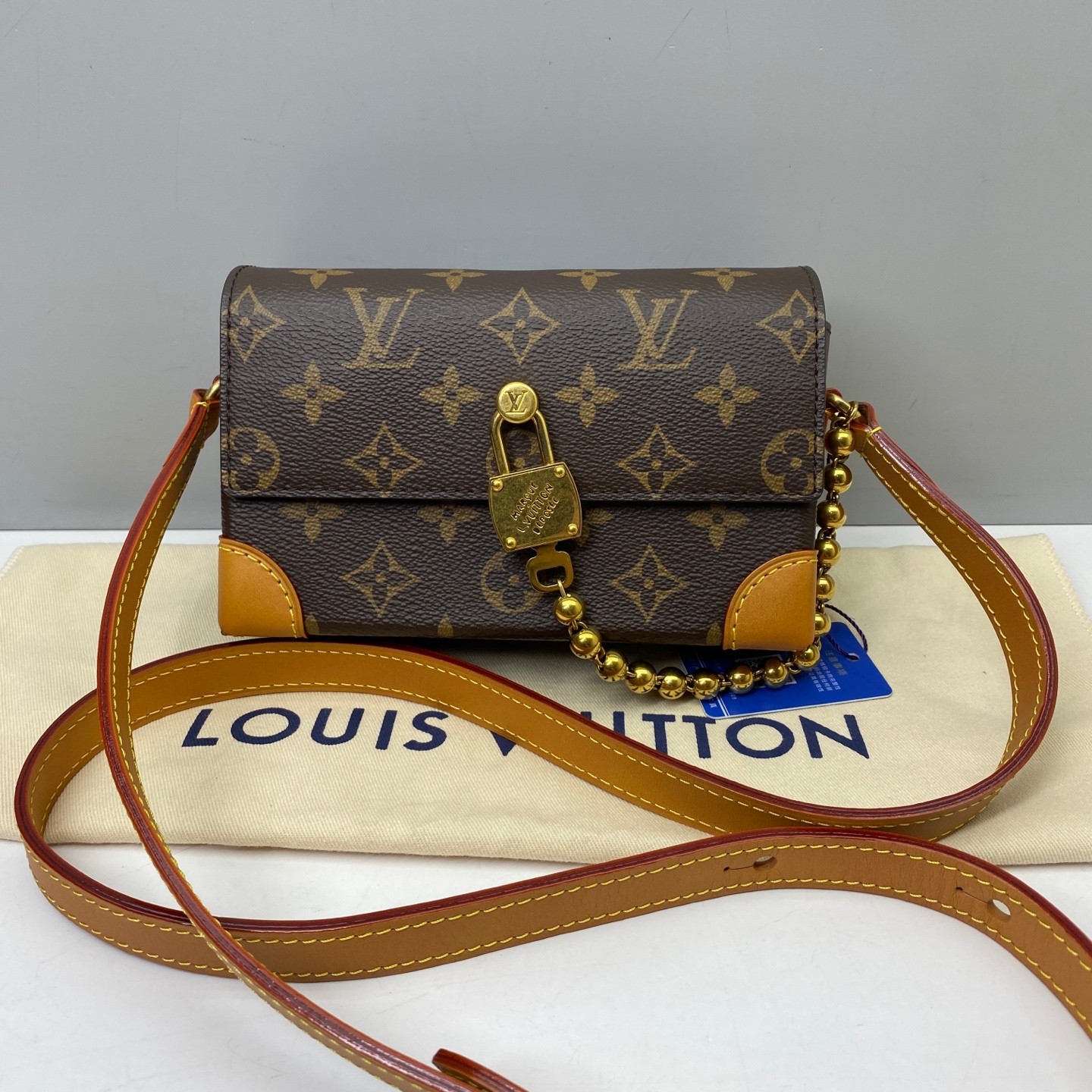 Louis Vuitton Pre-Owned Authentic STEAMER Mini Handbag Box Clutch M14738 18x11cm