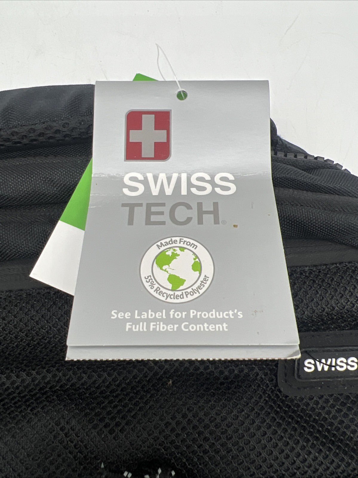New Swiss Tech Appenzell Padded Backpack Black Laptop Sleeve Organize FreeS&H