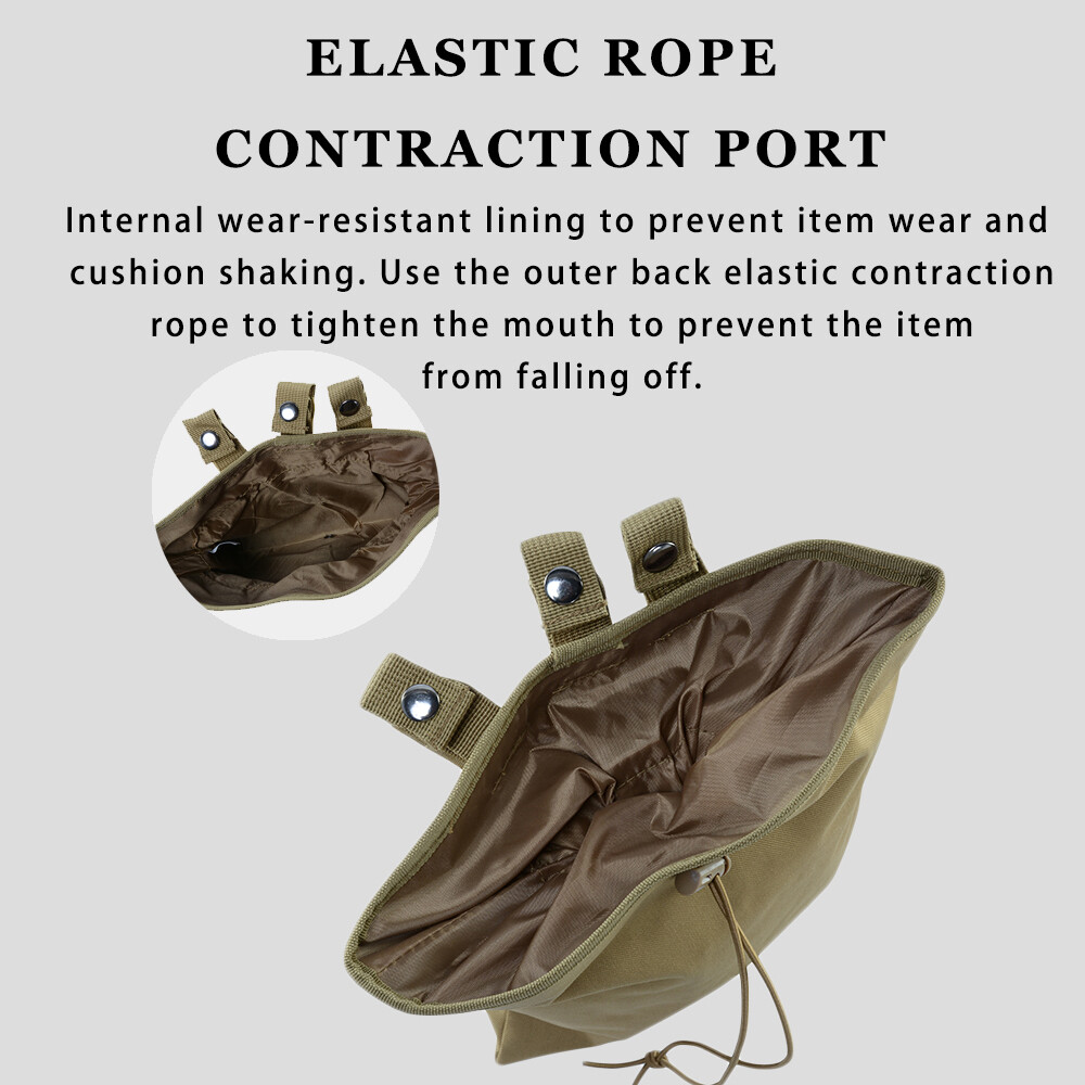 Tactical Molle Dump Pouch Foldable Drawstring Storage Bag Pouch Utility Pouch