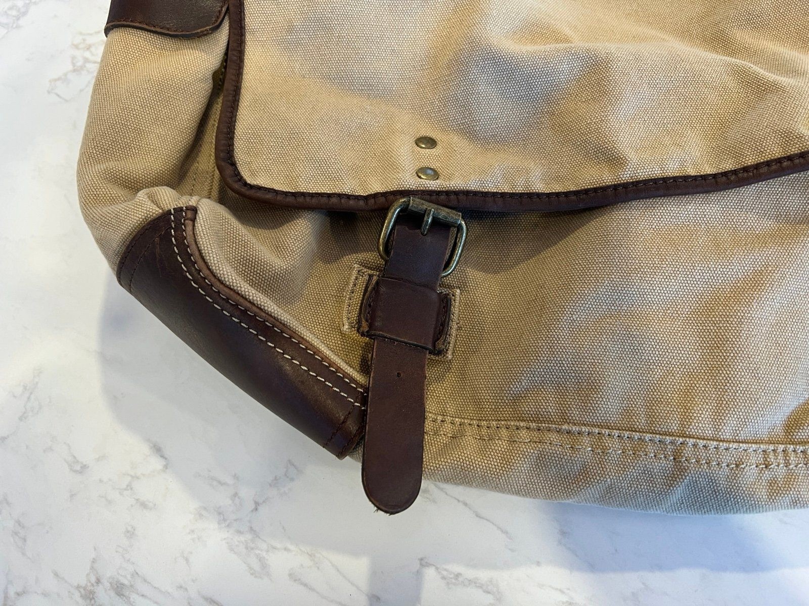 VTG J Crew Crossbody Mailbag Leather Bottom – New with Tag, Abingdon