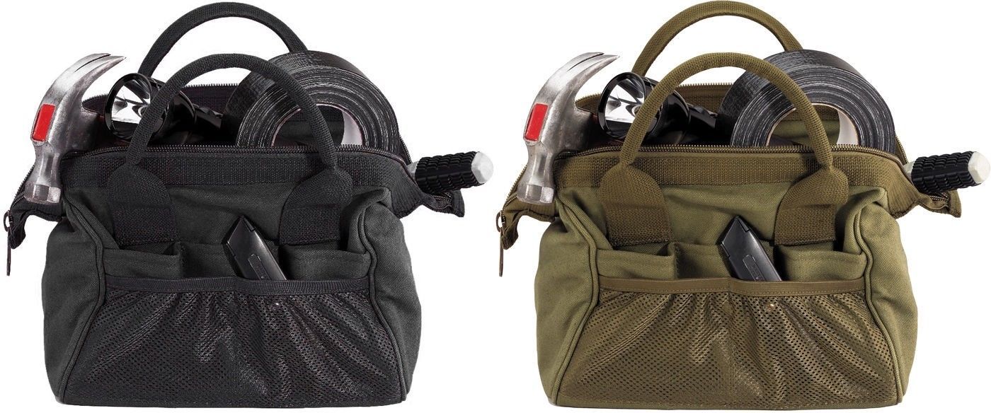 Canvas Platoon Tool Bag Wide-Mouth Large Storage Heavy Duty Work Carry Tote