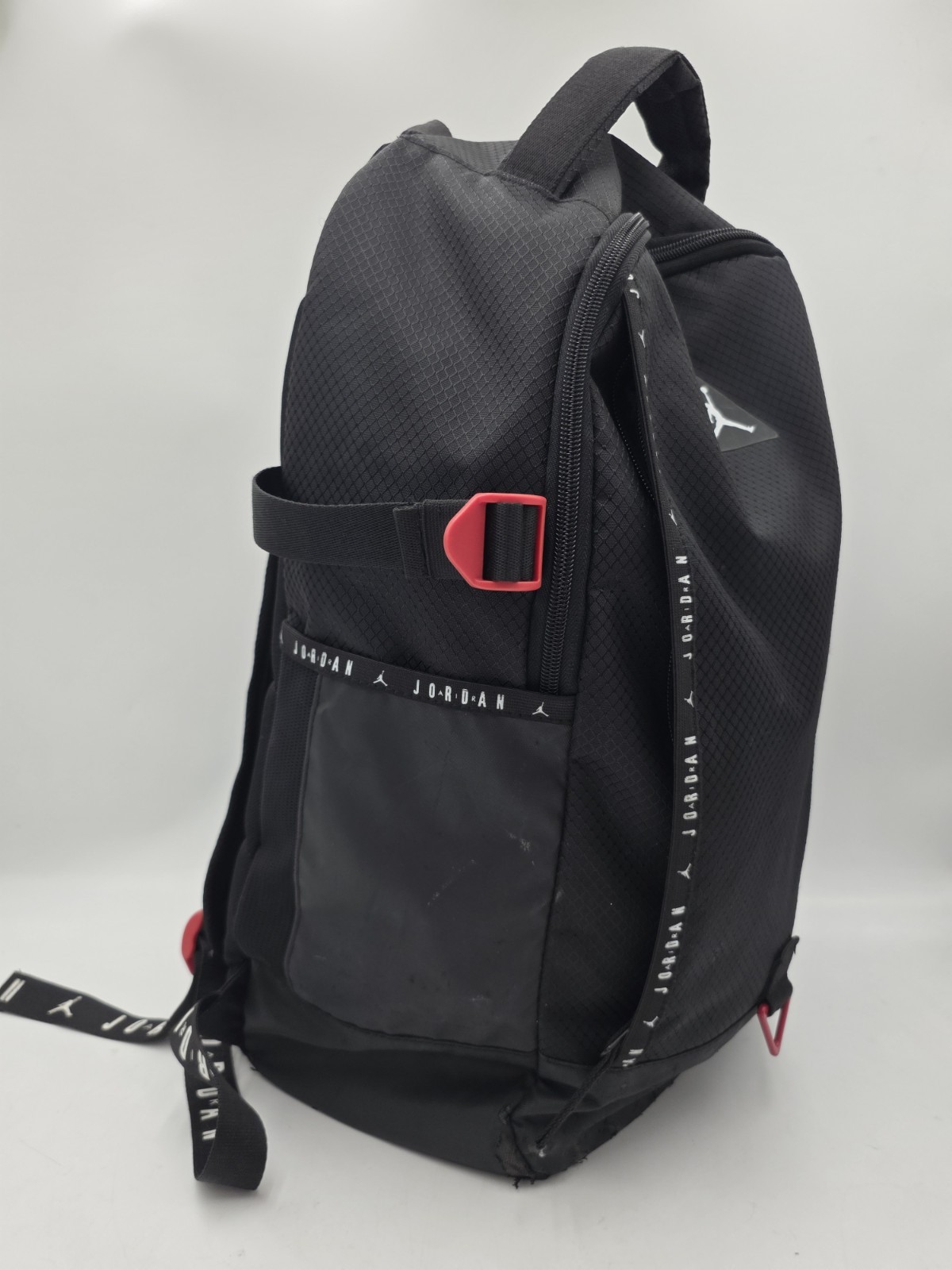 Nike Air Jordan Jumpman Diamond Backpack Large Black Red Book 9A0686-023