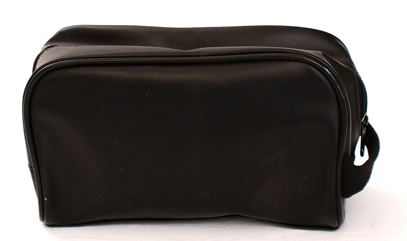 Arrow Black Zip Top Travel Kit Toiletry Bag Dopp Kit & Manicure Set New In Box