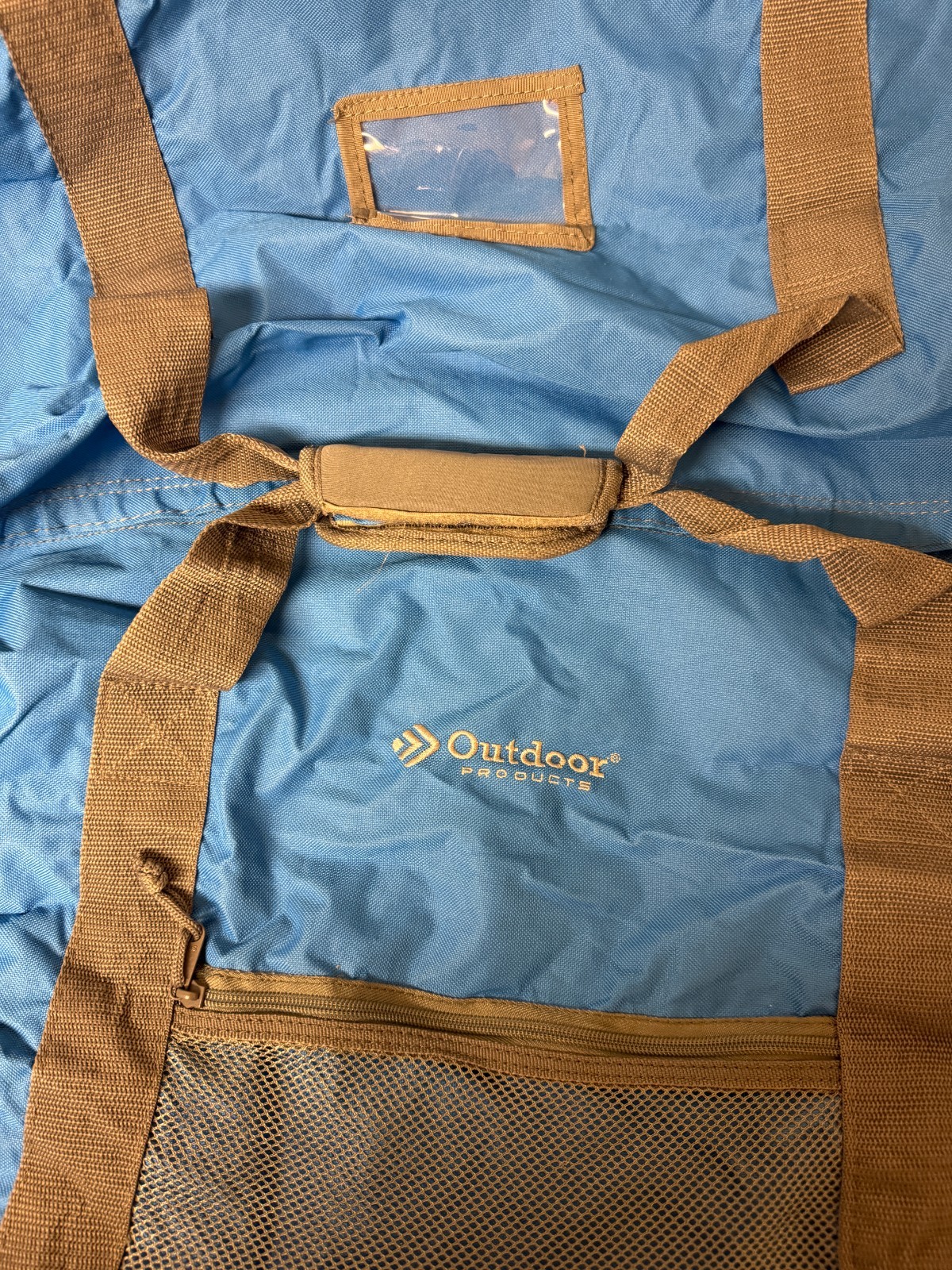 Outdoor Products Large 34” Green Duffle Bag Made USA Packable Hiking Outdoors