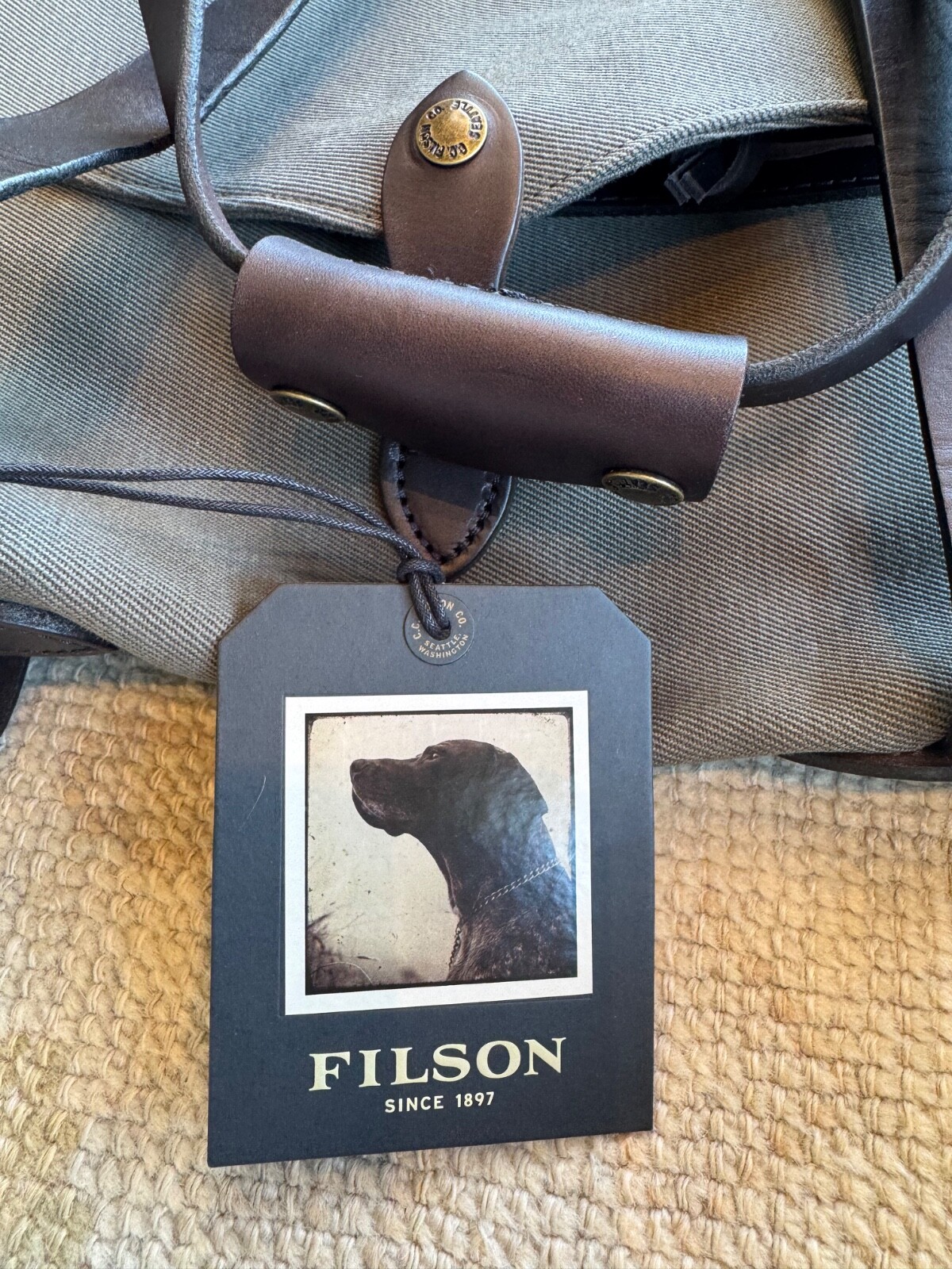 New with Tags – Filson Small Rugged Twill Duffle Bag – Otter Green – NWT 2nd