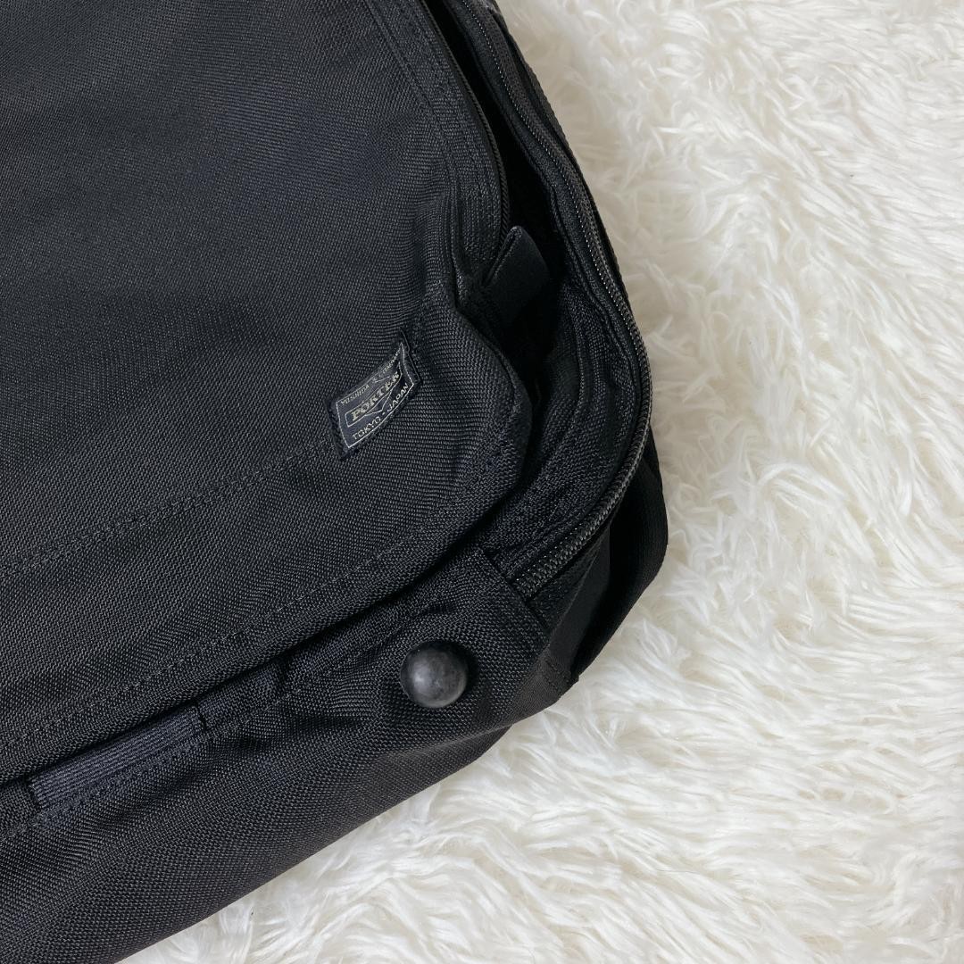 Authentic Porter Yoshida Kaban Ains Business Bag 2-Way Black Large 37cm Tall