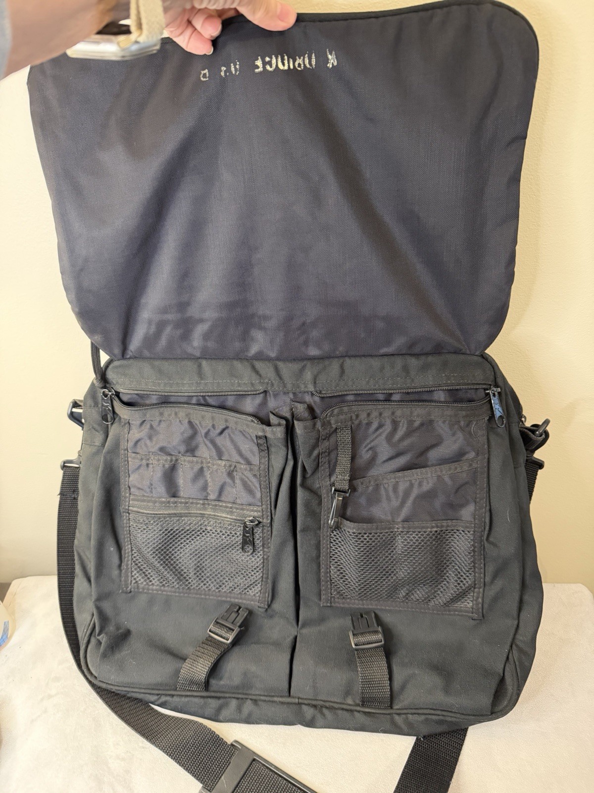 Outdoor Products Messenger Bag Black USMMA Kings Point Laptop Shoulder Bag USA