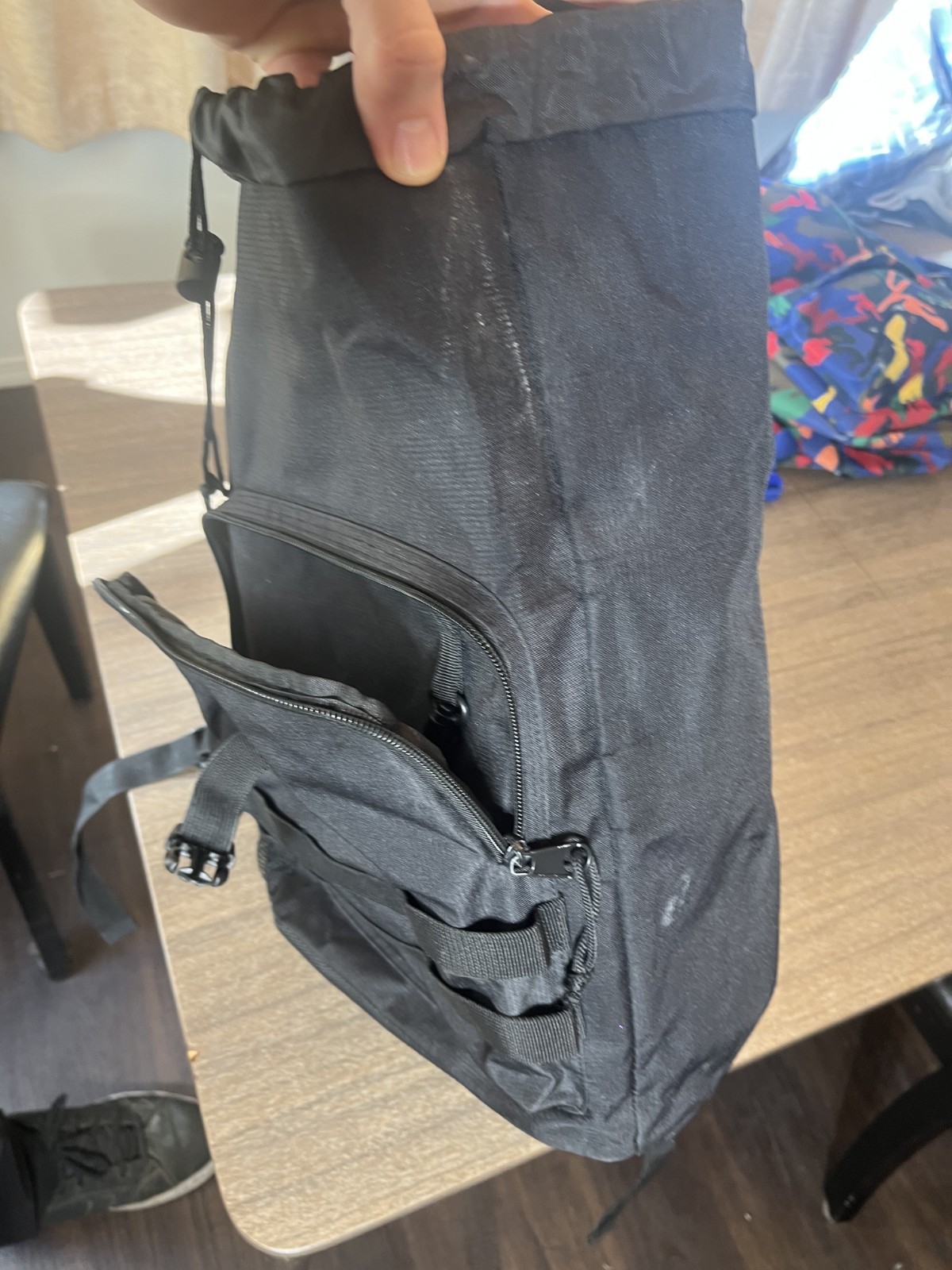 Wrangler Backpack- Black Logo, Water Resistant, Padded Laptop free shipping USA