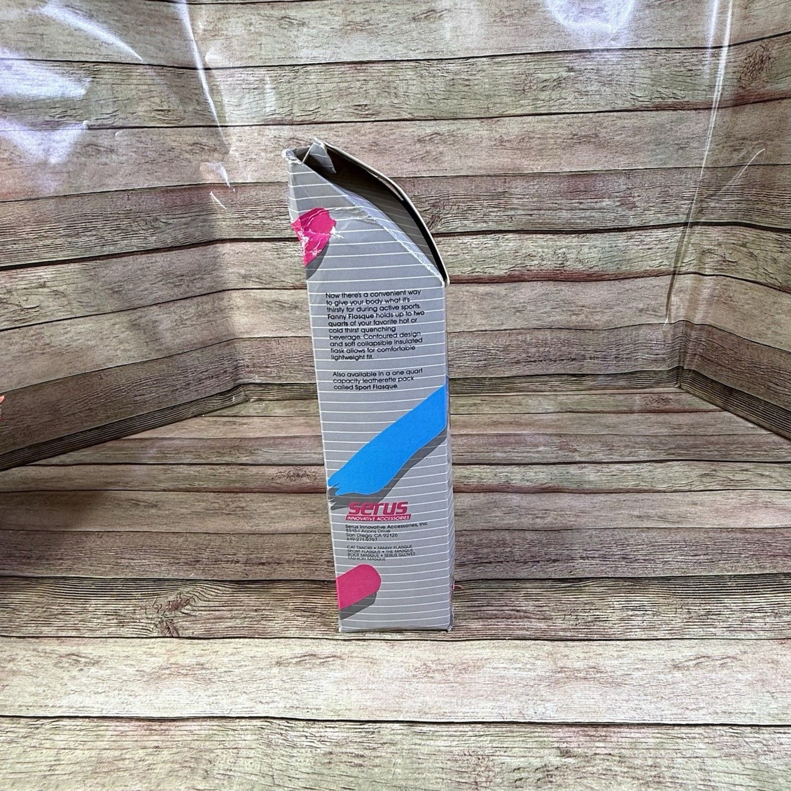 Serus Fanny Flasque Insulated Soft Flask Vintage Pack Box 2 Quart Deadstock 80s