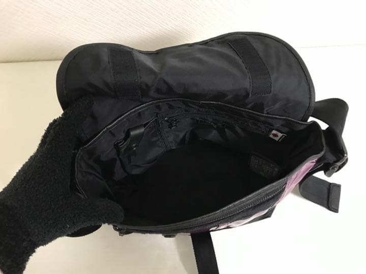 Masterpiece Nylon Shoulder Messenger Bag Purple Unisex 9.84×7.87×5.51 inches