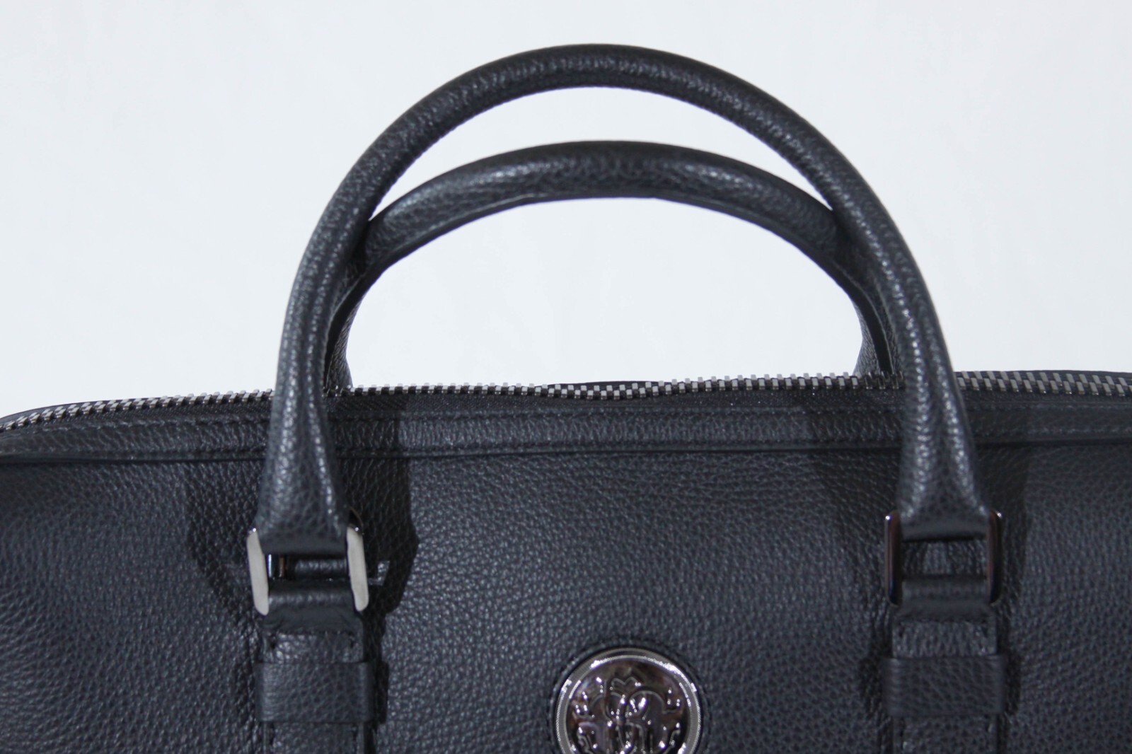 Roberto Cavalli Men’s briefcase business Leather bag Made in Italy