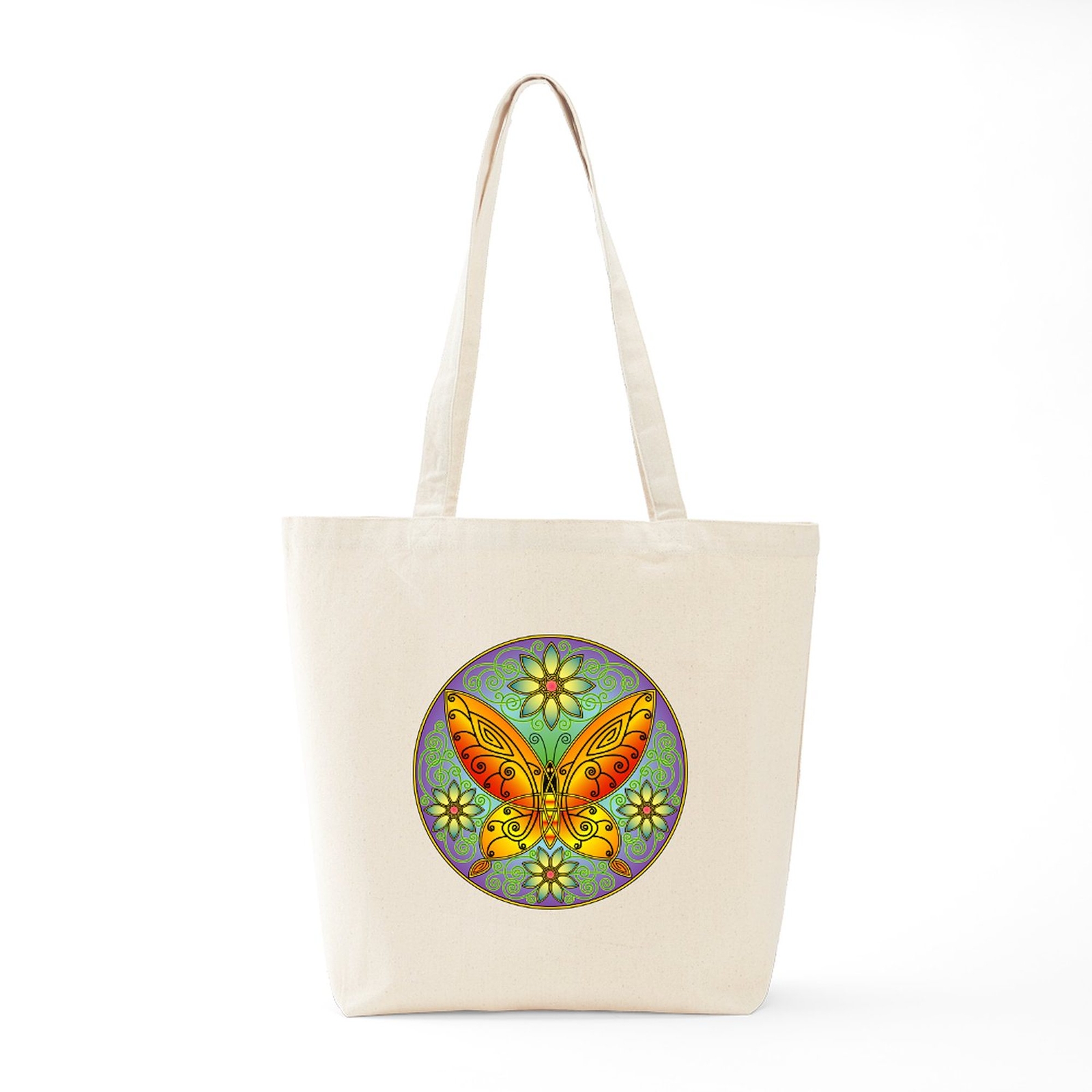 CafePress Celtic Butterfly (Orange) Tote Bag (196661925)