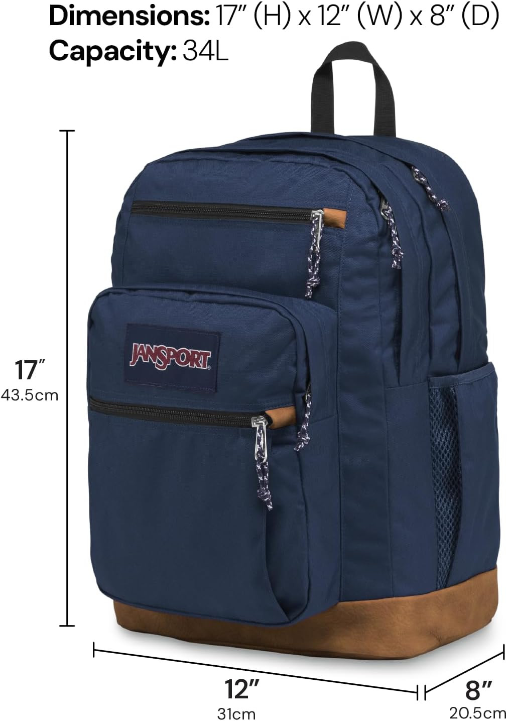 Cool Backpack, with 15-Inch Laptop Sleeve – Large Computer Bag Rucksack with 2 C