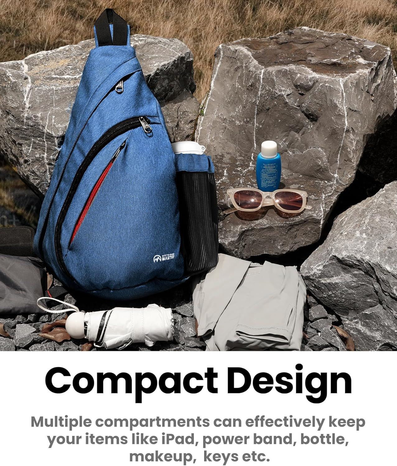 Sling Bag, Hiking Daypack, Crossbody Shoulder Chest Urban Outdoor Travel Backpac