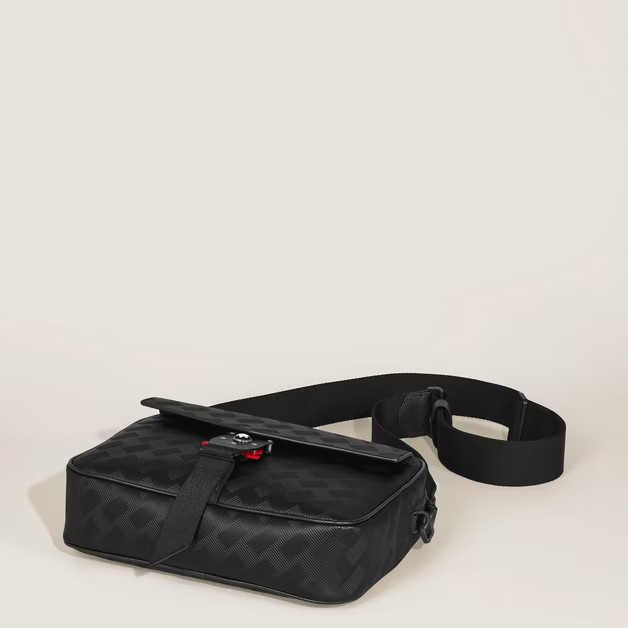 Mont Blanc Extreme 3.0 Messenger M Lock 4810 Black Brand New $1,590 Retail