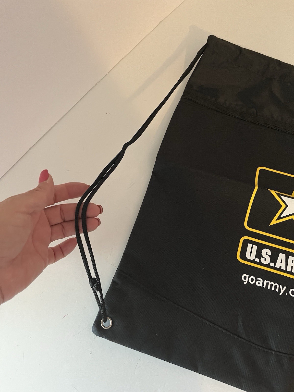 Go Army Drawstring Backpack Bag and Keychain NEW Fast Shipping!