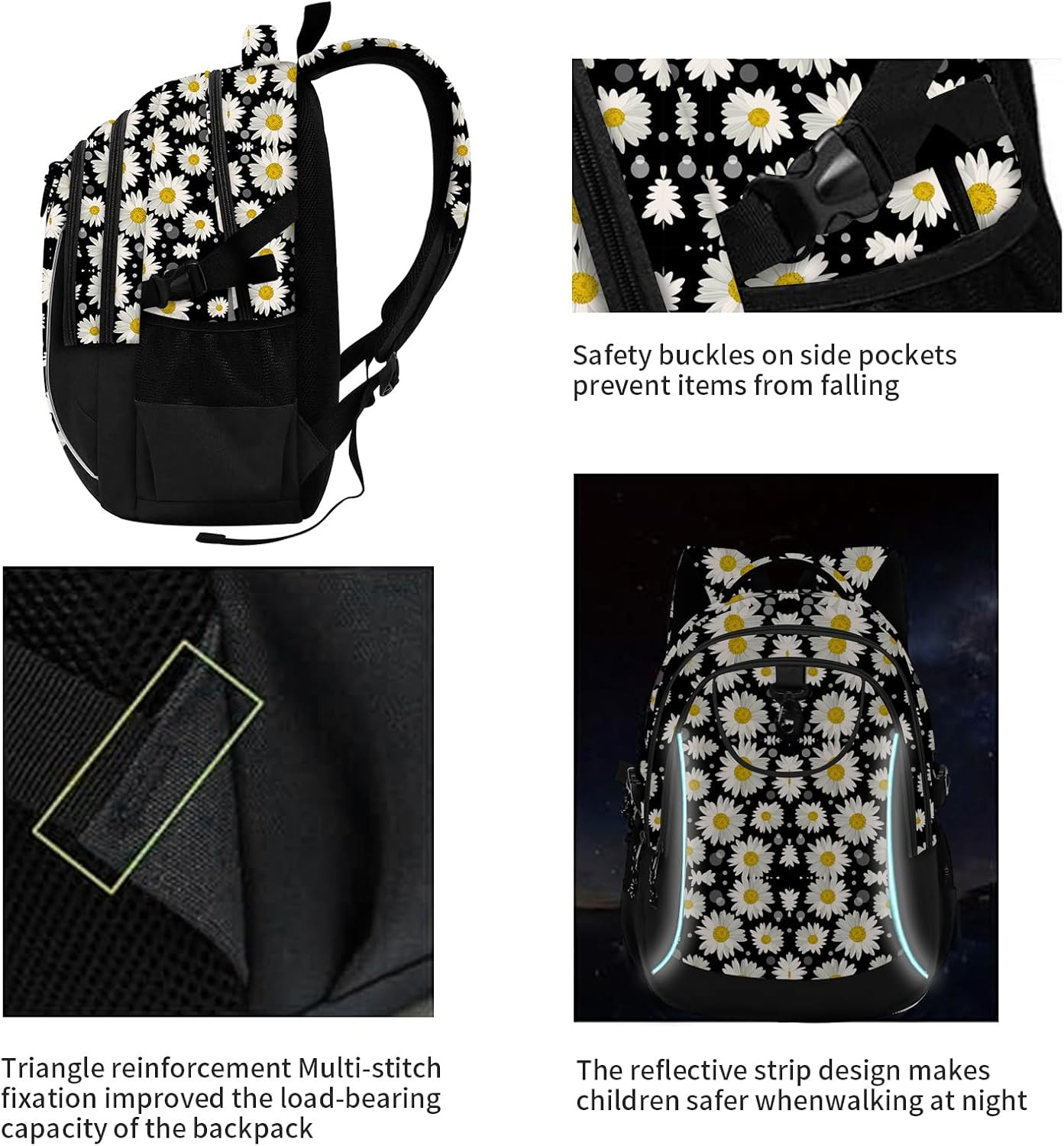 School Backpack Travel Bag for Men & Women Lightweight College Back Pack with La