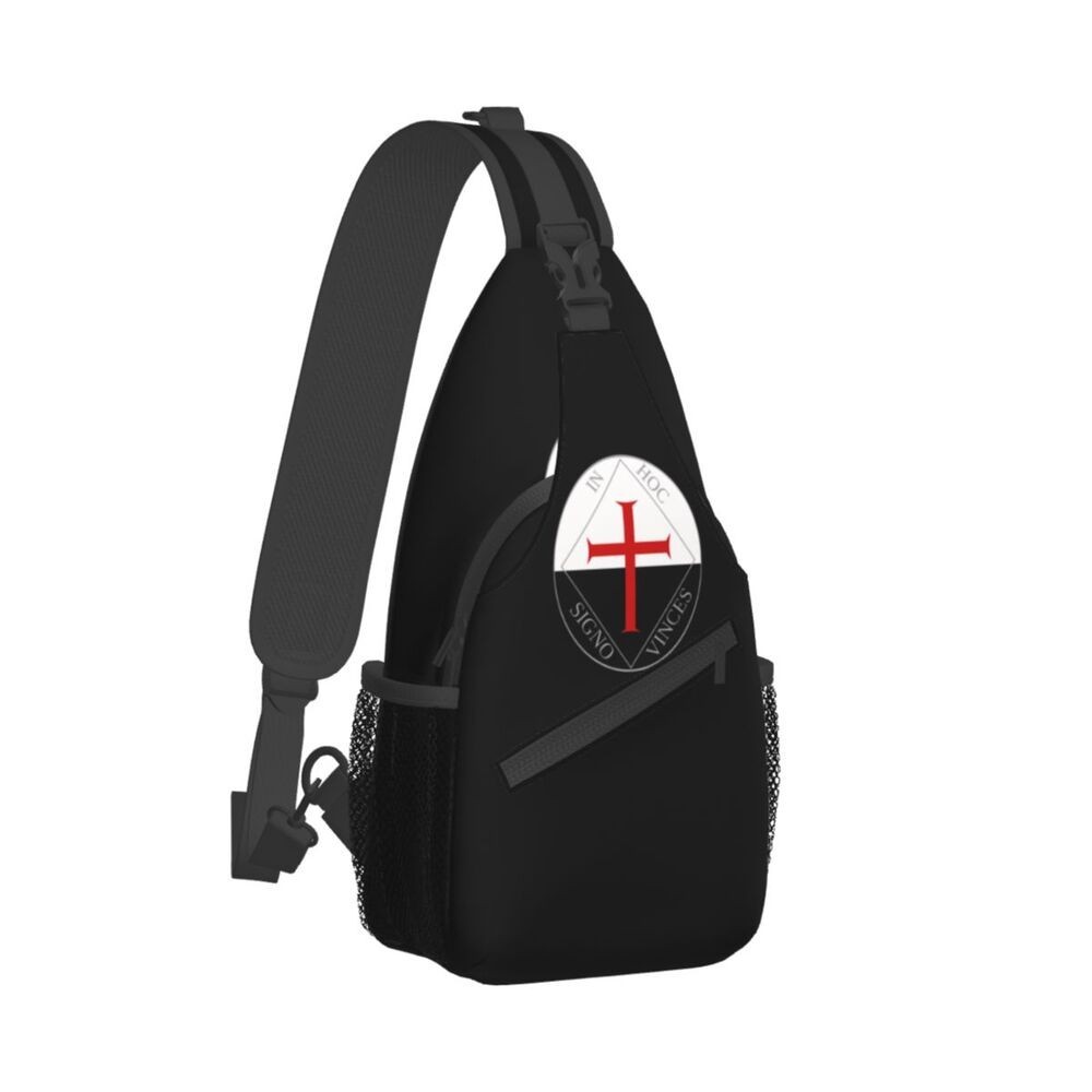 Unisex Hot Fashion Knights Templars Cross Medieval Shoulder Chest Crossbody Bag