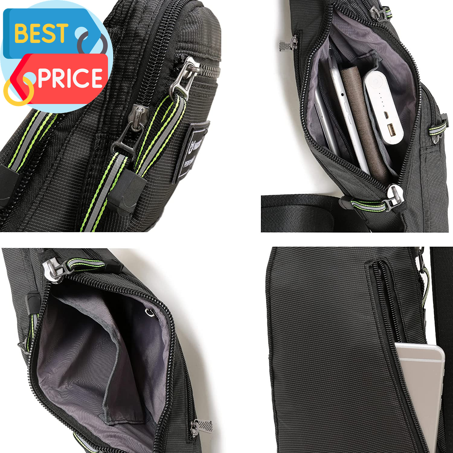 Sling Bag Chest Shoulder Backpack Crossbody Bags Casual Daypack for Men Women