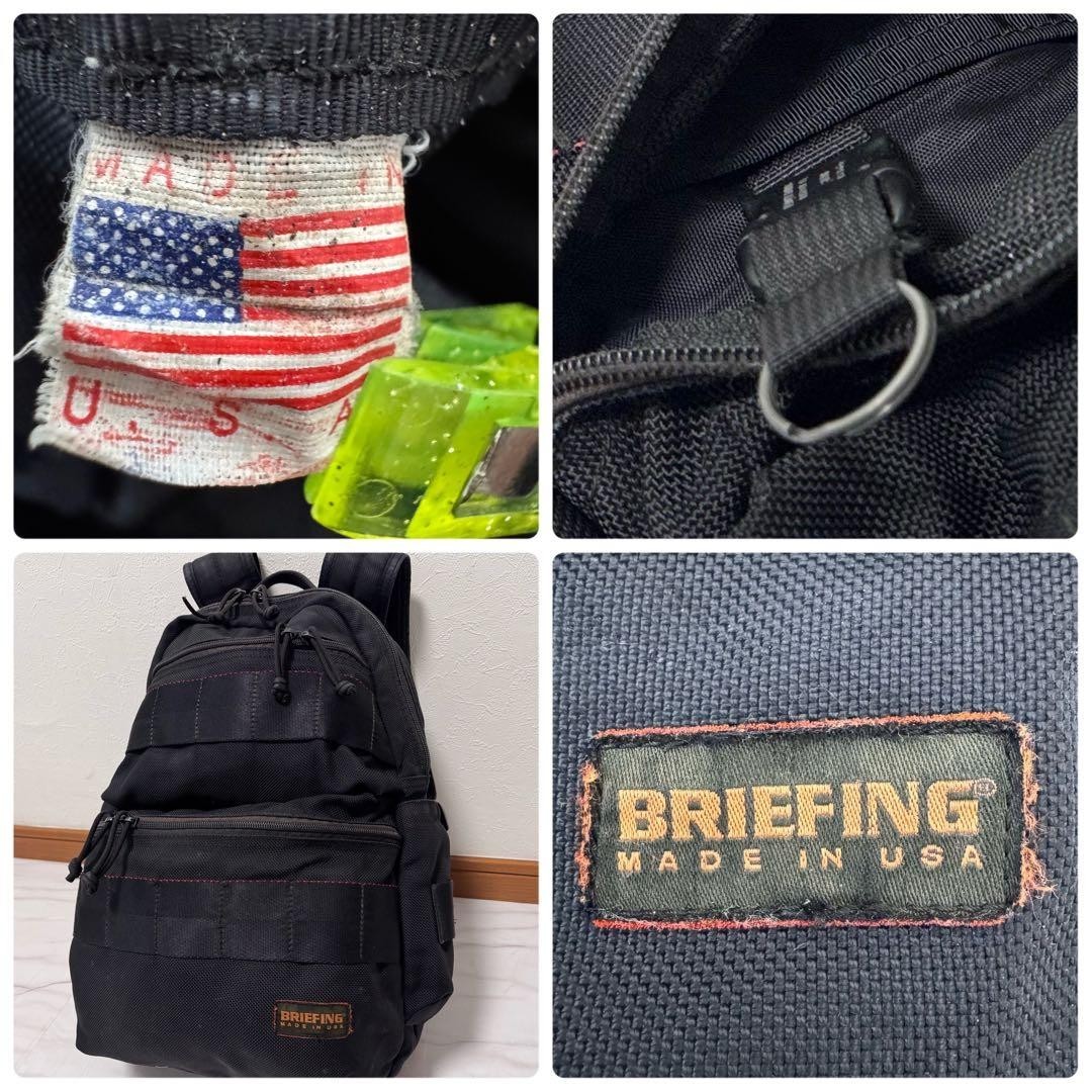 BRIEFING BRF136219 ATTACK PACK Black Ballistic Nylon Backpack Made in USA A4