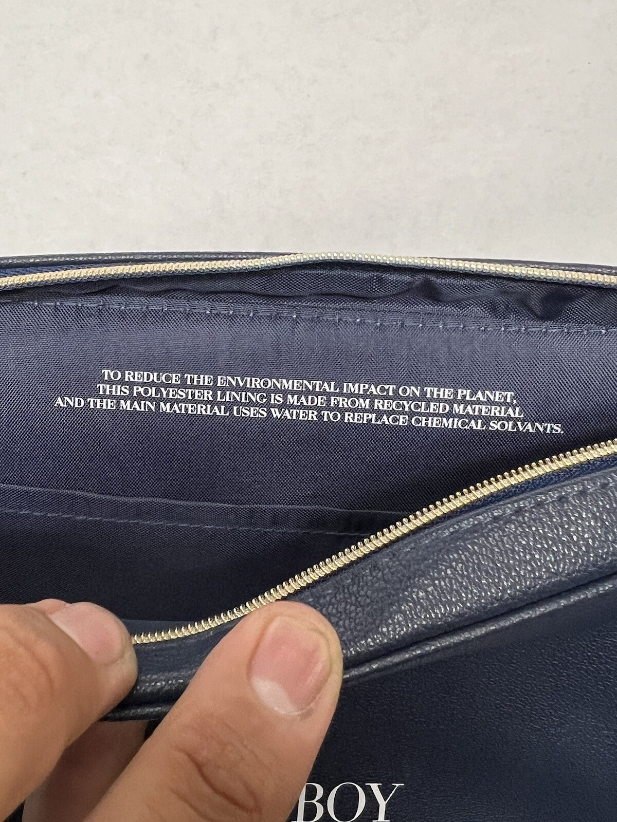 Pouch Bag, Carolina Herrera Bad Boy, Navy Blue, Brand New