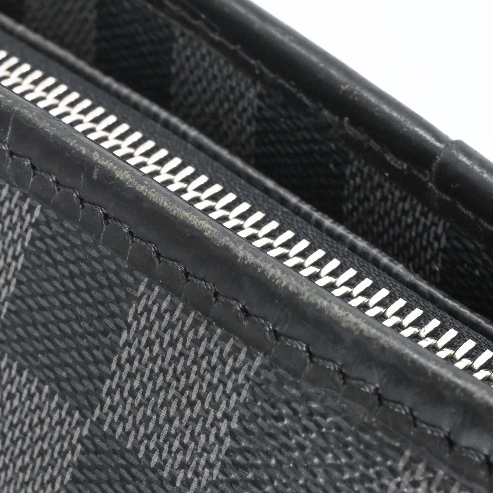 Louis Vuitton Damier Graphite Tadao Tote Bag Leather Black Men N51192