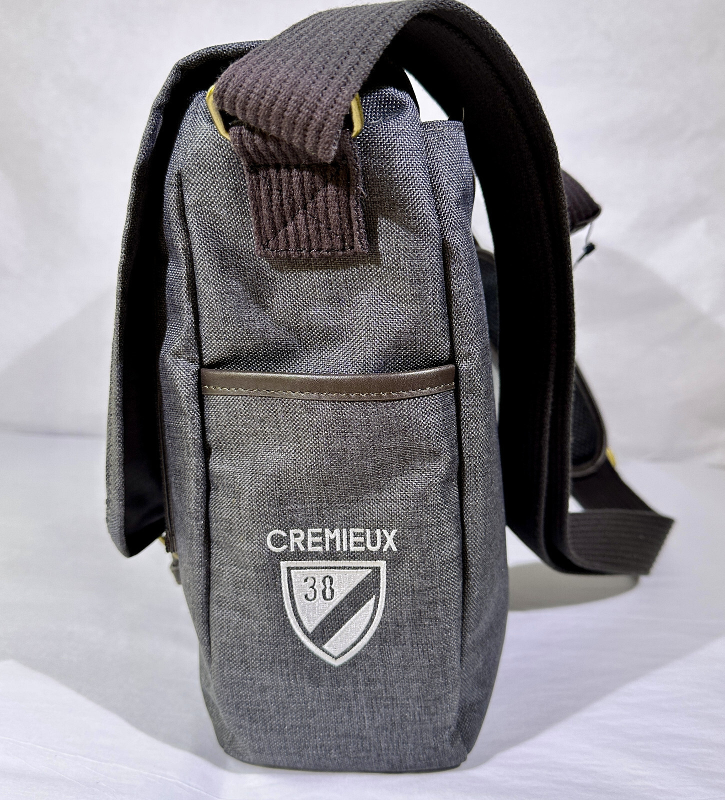Cremieux Gray Polyester Messenger Bag