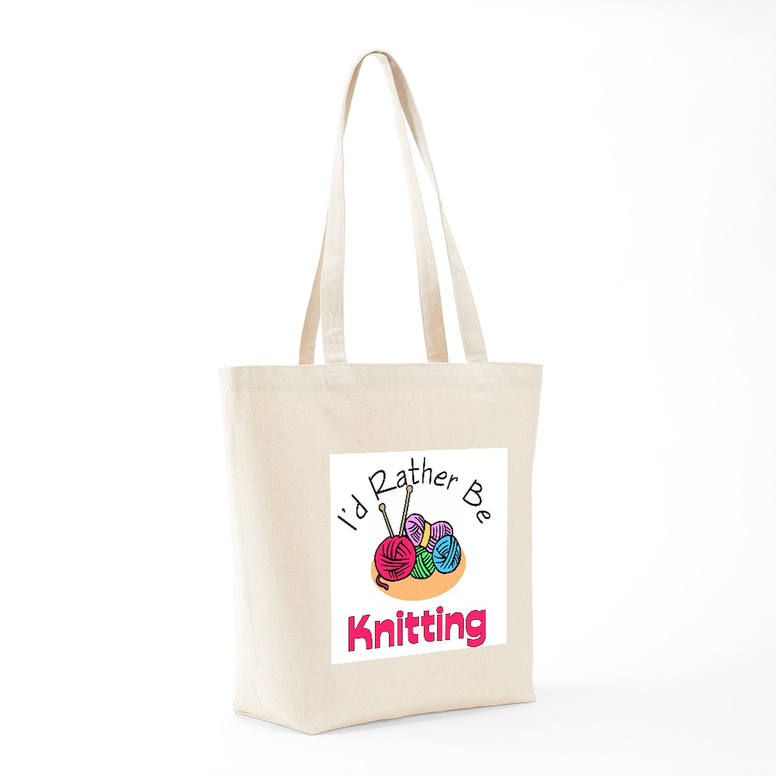 CafePress I’d Rather Be Knitting Tote Bag (229450449)
