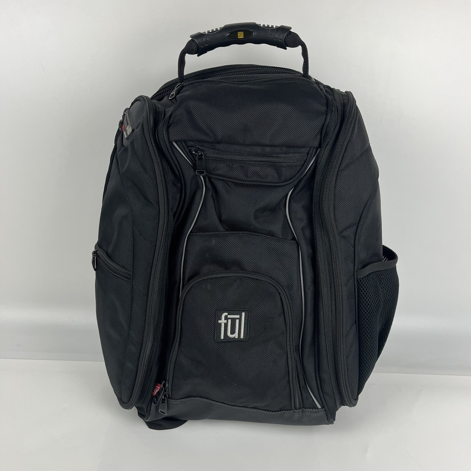 FUL Back Pack Lap Top Audio Pocket Shoulder Straps Padded Back Handle Black