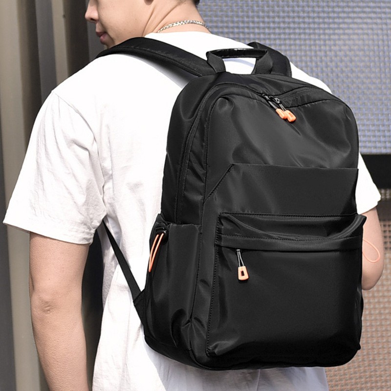 Waterproof Multi-Pocket Student Backpack Wear-Resistant Oxford Travel Daypack