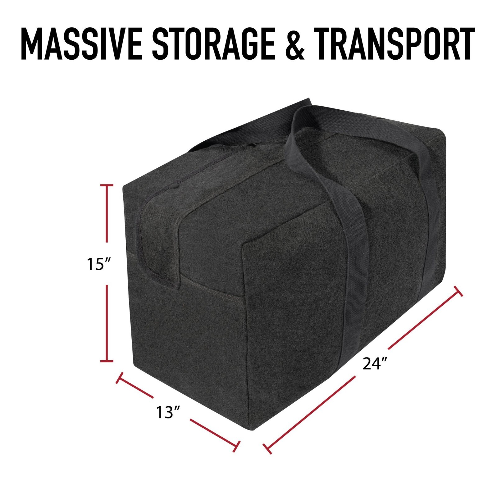 Rothco Canvas Parachute Duffle Cargo Bag Tactical Heavy Duty Cotton Large Carry