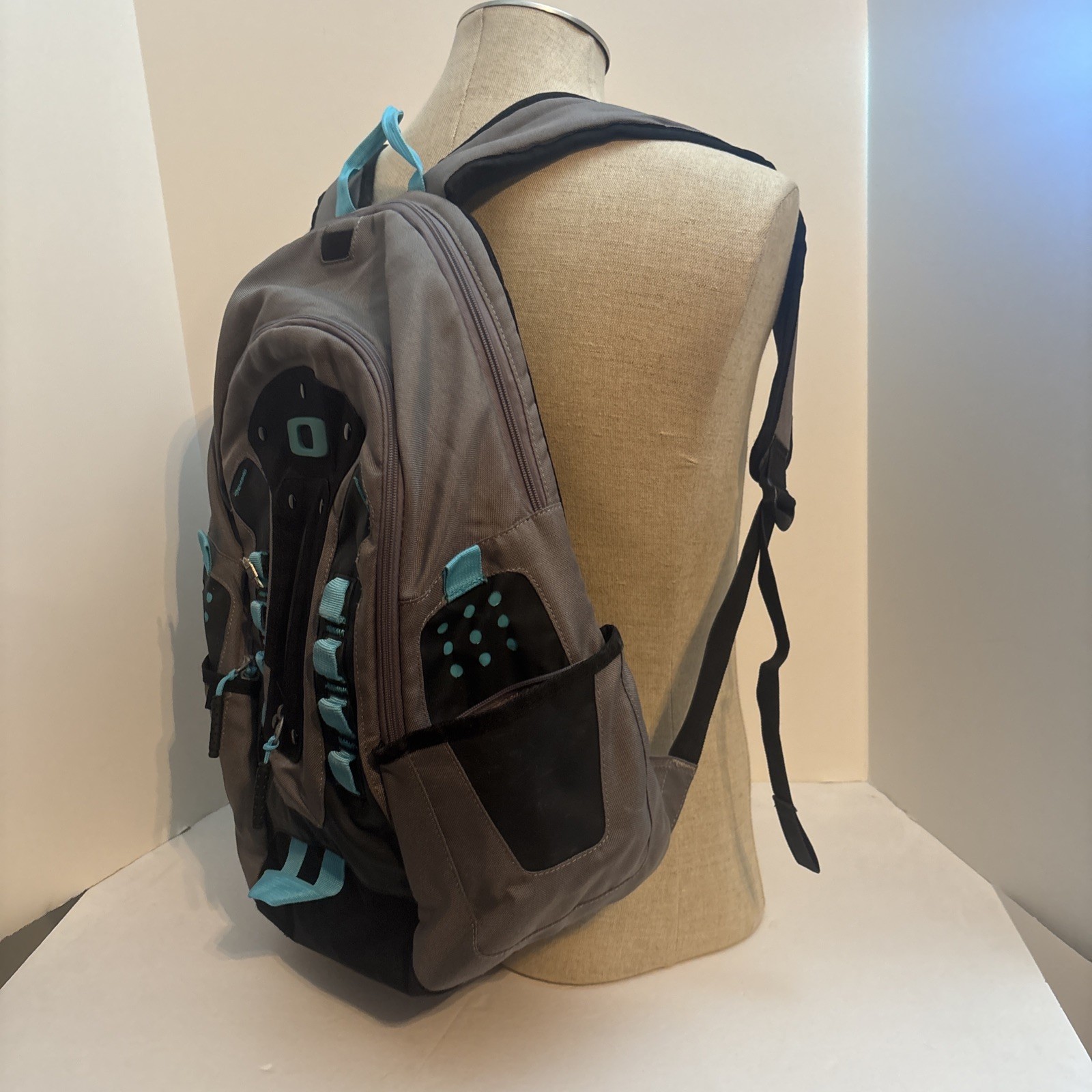Oakley Echo Charlie Laptop School Hiking Backpack Blue Gray / Grey