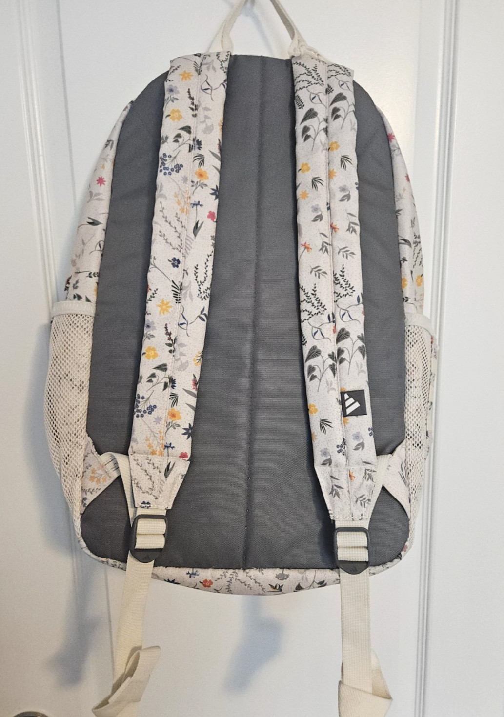 Adidas Classic 3S 5 Backpack Meadow Floral/Wonder White School Gym Travel