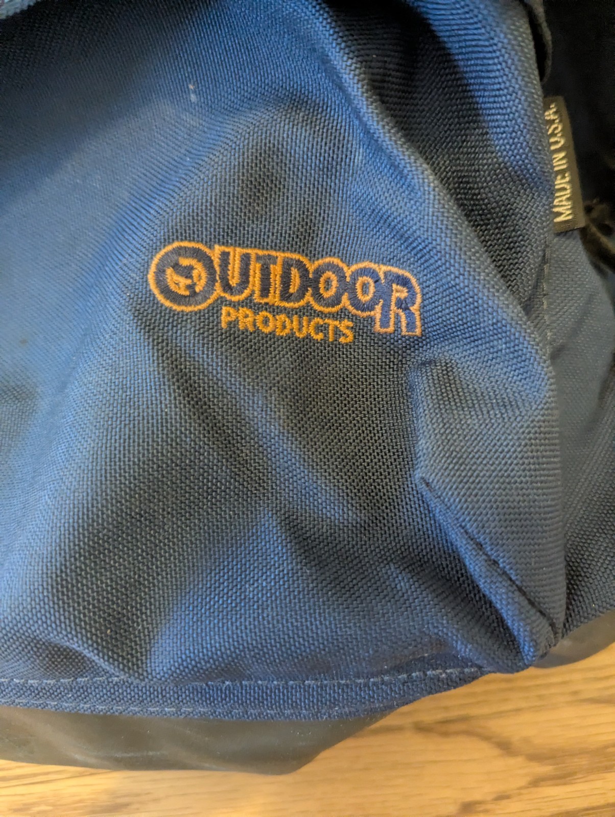 Vintage Outdoor Products Seamlock Shoulder Strap Made In USA Backpack Navy Blue