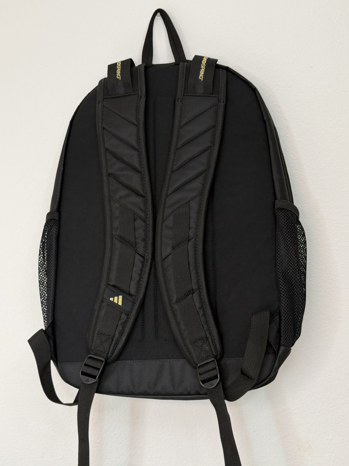 NEW Adidas Primetime Large Backpack Laptop Unisex Black/Gold Metallic