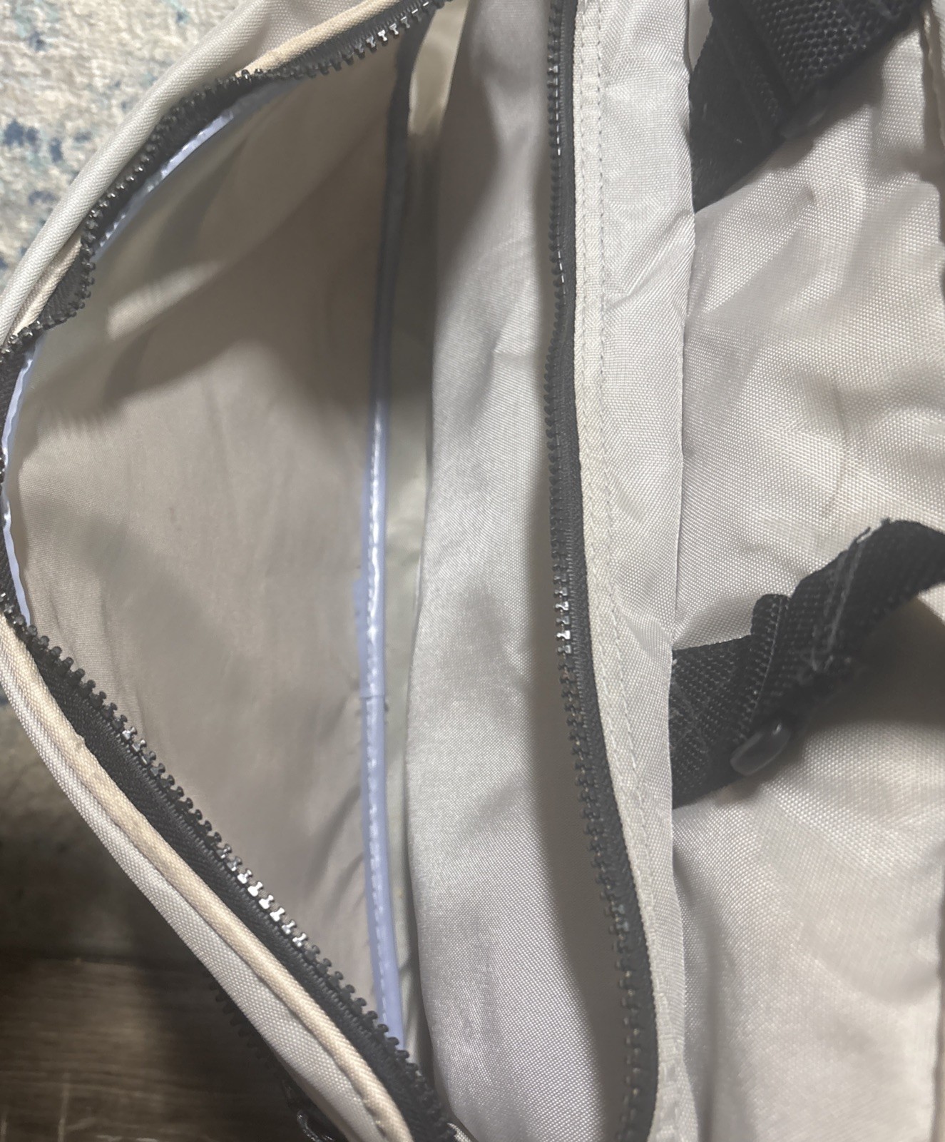 VTG Converse Black Gray Gym Bag Zip Canvas c90’s No Rips/Tears Old School Cool!
