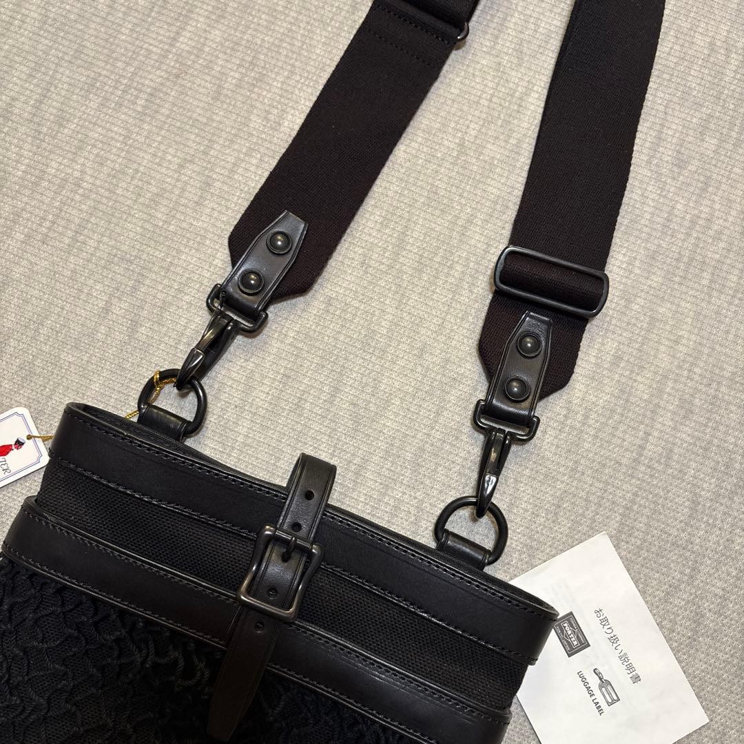 Brand new with tag PORTER Fisherman Shoulder Bag Yoshida Bag Black