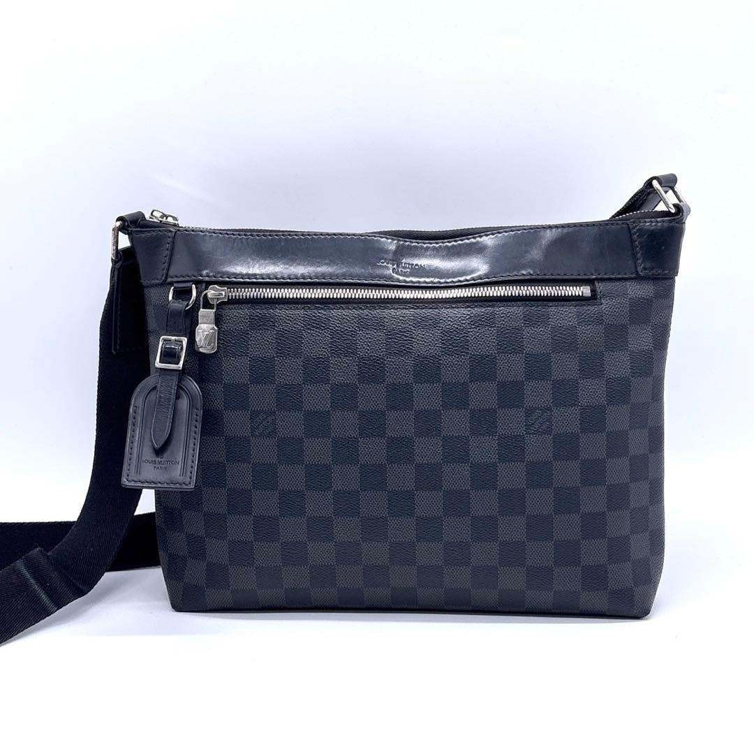 Louis Vuitton Damier Graphite Mick PM Shoulder Bag Handbag Designer 34x23x6cm