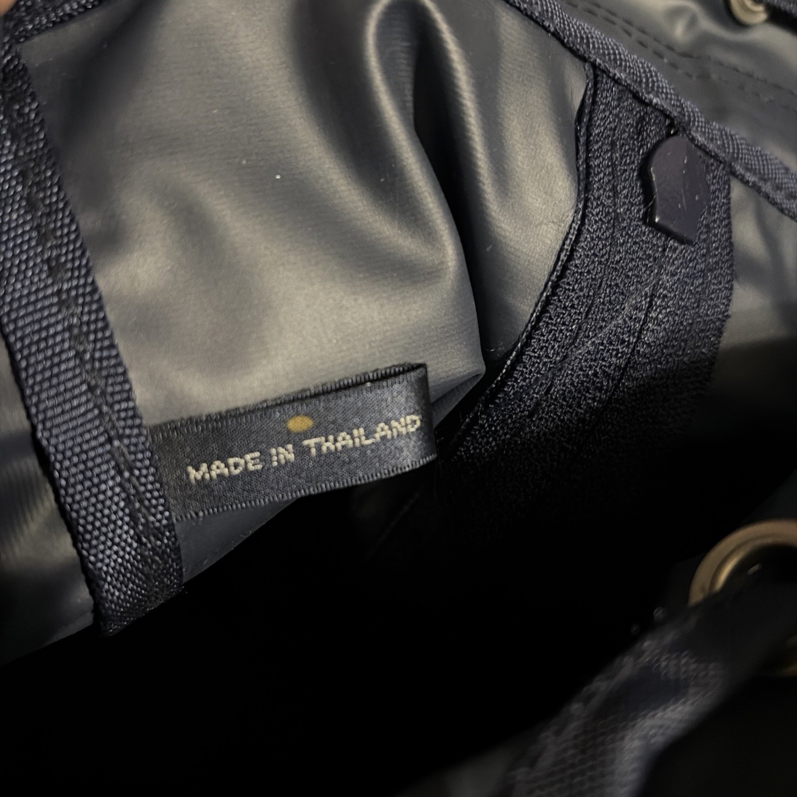 Vintage Polo Sport Ralph Lauren Backpack Blue Clip Zipper Thailand Black USA
